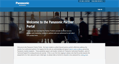 Desktop Screenshot of panasonicpartnerportal.com